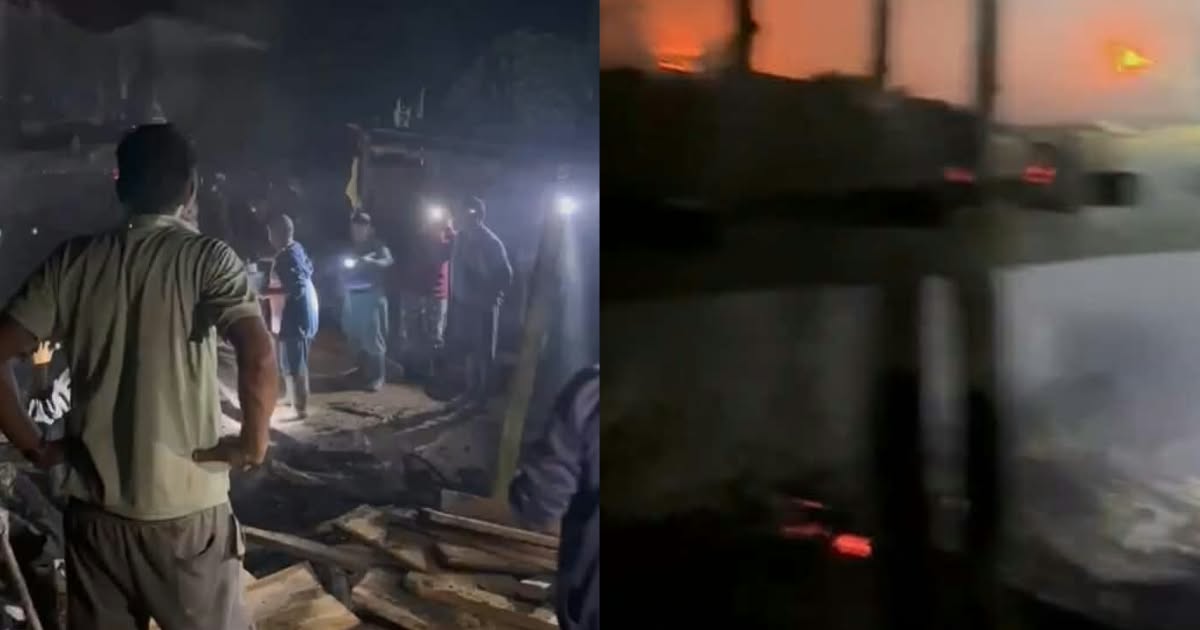 गाईगोठ तथा पालिघरमा आगलागी